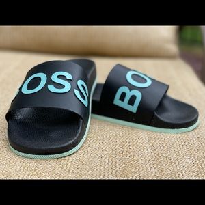 BOSS flip flops size 10 Made in Italy